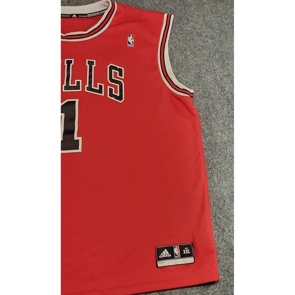 Chicago Bulls Adidas Derrick Rose #1 NBA Red Swingman Jersey Size XX-Large (2XL)